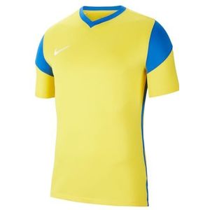 Nike Heren Short Sleeve Top M Nk Df Prk Drb Iii Jsy Ss, Tour Geel/Royal Blue/Royal Blue/White, CW3826-720, L