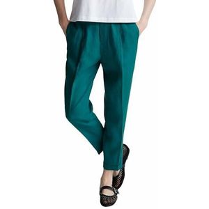 United Colors of Benetton - Sigarettenbroek - Groen - 100% Linnen