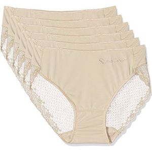 Pierre Cardin 4401 Damesslips, verpakking van 6 stuks, Beige (Nude), M