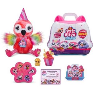 Pets Alive 9523D Shop Llama Surprise Interactieve Speelgoed Huisdieren met Elektronische Spreek en Herhaal