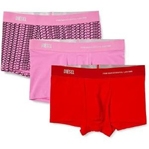 Diesel Boxershorts voor heren, UMBX-KORYTHREEPACK, verpakking van 3 stuks, meerkleurig (roze rood), M