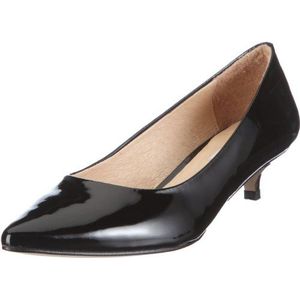 Buffalo London Dames 1131311 gepatenteerde leren pumps, zwart zwart 01, 42 EU