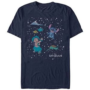 Disney Classics Lilo & Stitch - CONSTELATION LILO STITCH Unisex Crew neck T-Shirt Navy blue S