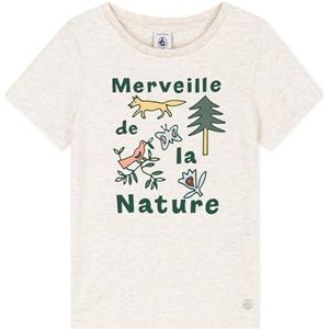 Petit Bateau T-shirt met korte mouwen voor meisjes, Beige Montelimar China, 4 Jaren