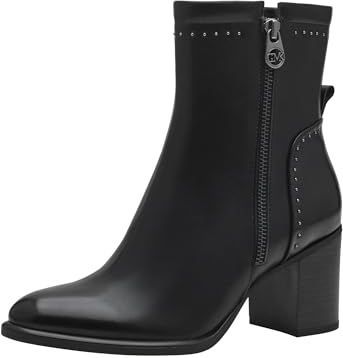 MARCO TOZZI Enkellaarzen - Zwart - Synthetisch - Ritssluiting