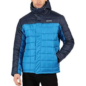 Regatta Heren Nevado IV Waterafstotend Geïsoleerde Zipped Zakken met capuchon Gewatteerde Jack, Imperialblue/Nightfallnavy, XXL