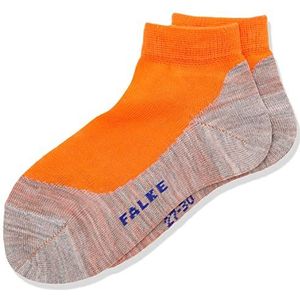 FALKE Uniseks sneakersokken voor kinderen, Oranje (Flash Oranje 8034), 19-22.5 EU
