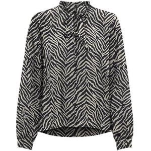 ONLY Onlnova Life Vis L/S Monica Top, Zwart, S Dames, Zwart, S