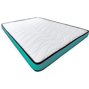 mattfy Vega omkeerbare matras, ideaal voor nest- of stapelbedden, mijtdicht, antibacterieel en hypoallergeen, viscose, wit, 105 x 180 cm