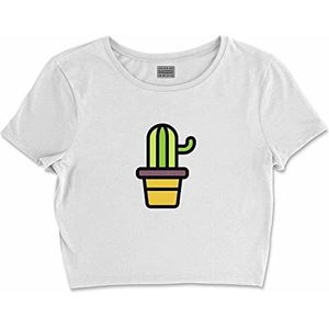 Bona Basics, Digitaal bedrukt, basic T-shirt voor dames,%100 katoen, wit, casual, damestops, maat: XL, Wit, XL