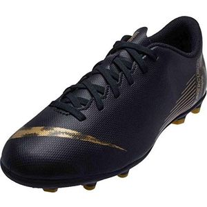 Nike Uniseks Vapor 12 Club Gs Mg voetbalschoenen voor kinderen, Zwart Black Mtlc Vivid Gold 077, 34 EU