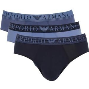 Emporio Armani Herenboxershort (verpakking van 3 stuks), Oxford/Indigo/Marine, XXL