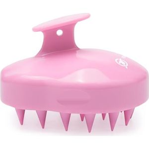 FReatech Hoofdhuid Massageborstel [Nat & Droog], Shampoo Haarborstel voor Peeling en Hoofdmassage, Verwijder Roos Gemakkelijk, Siliconen Kam Voedt de Haarwortels, Stimuleer de Haargroei, Roze