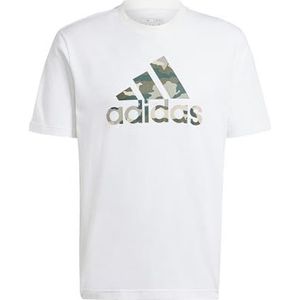 adidas Heren CAMO BOS GRAPHIC TEE, White, M