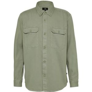 QS - T-shirt - Groen - Sergé Délavé