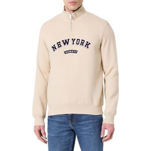 Schott NYC Swcolby Uniseks sweatshirt, Beige, L