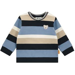 Steiff Sweatshirt EU maat 56 stonewash, sweatshirt met lange mouwen voor kinderen, pullover met lange mouwen, babybovendeel, ideaal basic shirt, comfortabel en zacht, wasmachinebestendig, stonewash,
