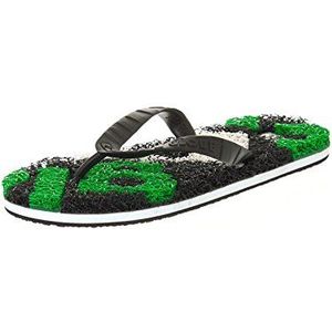 Globe Merkin-Matrix Teenslippers, uniseks, volwassenen, Zwart Zwart Wit Groen, 44.5 EU