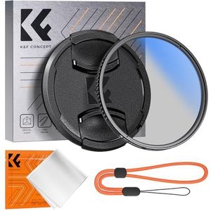K&F Concept Nano-K Circulair Polariserend Filter met Lenskap CPL Filter Optisch Glas met 18-laagse Nano Coating voor 49mm Lenzen met Eén Schoonmaakdoekje