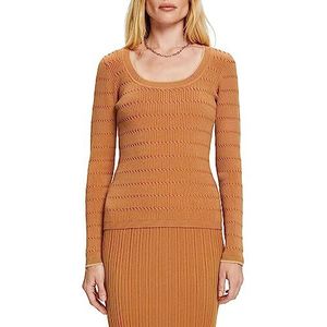 ESPRIT Gebreid damesvest, 235/Caramel, XXS