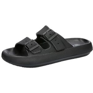 Lico Uniseks Hawaï-badslippers, zwart, 37 EU