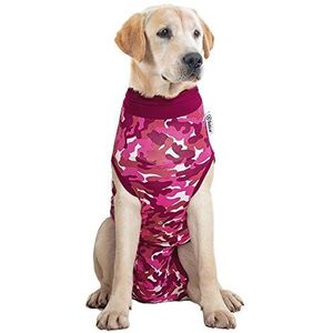 Suitical Recovey Suit Hond, Large, Roze camouflage