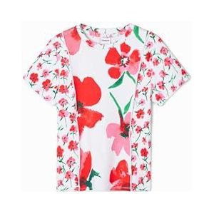 Desigual Meisjes Ts_Daisy T-shirt, wit, 12 Jaar