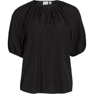 Blouse - Effen - Viscose - Halve Mouw - Losse Pasvorm
