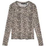 Top - Bedrukt Detail - Lange Mouwen - Slim Fit