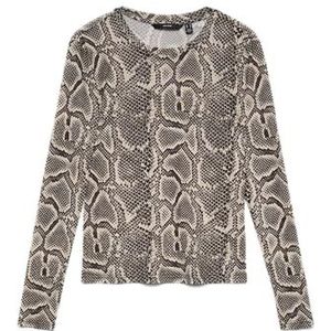 Top - Bedrukt Detail - Lange Mouwen - Slim Fit