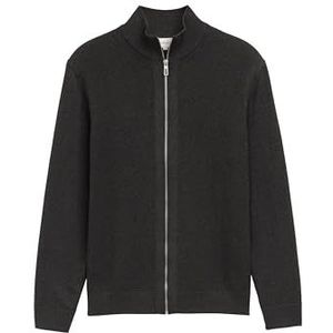 TOM TAILOR Gebreide herenjas, 10617 - Black Grey Melange, XS