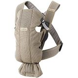 BabyBjörn Babydrager Mini, 3D-netstof, grijs-beige