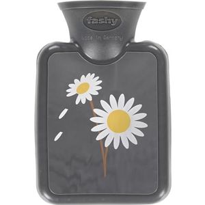 Fashy Mini-warmwaterkruik 0,3 L, grijs met bloemenprint