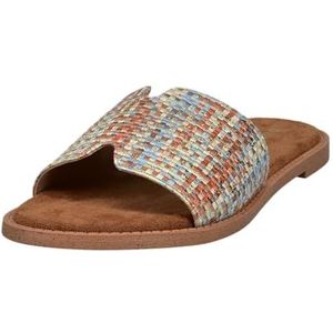 bugatti Dames 435-AI292 muiltjes, lichtblauw/multicolour, 36 EU, Light Blue Multicolour, 36 EU