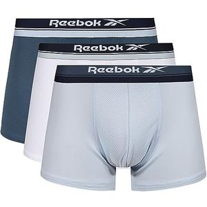 REEBOK Herenonderbroek marineblauw/wit/blauwe boxer, blauw/wit/blauw, L