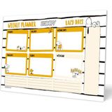 Grupo Erik A4 Weekplanner Snoopy Lazy Days - Bureauplanner met 54 afscheurbare vellen - Tafelkalender