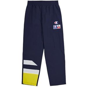 Champion Legacy Retro Sport Crinkle Long trainingsbroek marineblauw/geel/wit, XL heren SS24, marineblauw/geel/wit, XL