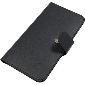 Beschermende telefoonhoes -Cover met 5 kaartsleuven en magneetsluiting, 6,5 inch, zwart (geschikt voor Samsung, Apple, Huawei, Sony, LG, Nokia, etc.)