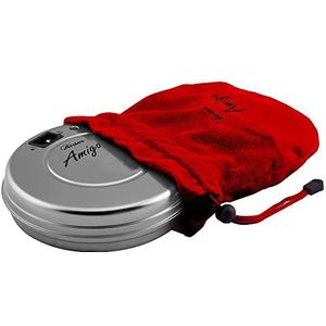 ARDES - ARTK75 Amigo elektrische warmer 550W met controlelampje, Ardes oplaadbare en draagbare elektrische hand- en voetenwarmer, katoenen bekleding, stroomvoorziening met elektrische kabel, zilver