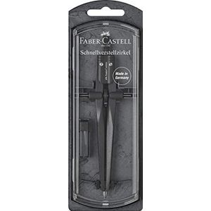 Faber-Castell Passer Met Quick-Set Stream, Diameter: 340 mm, Blackstone/Meerkleurig