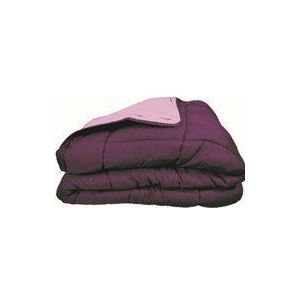 Poyet Motte Calgary Dekbedovertrek polyester pruim/Parma, polyester, prune/parme, 240x220x1 cm