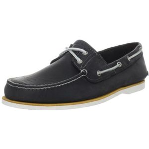 Timberland Earthkeepers 2-Eye Bootschoenen voor heren, Gepolijst Navy Nubuck, 44 EU