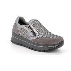 Igi&Co Anika, gymschoenen, laminaatgrijs-grijs, 38 EU, Grijs gelamineerd grijs, 38 EU