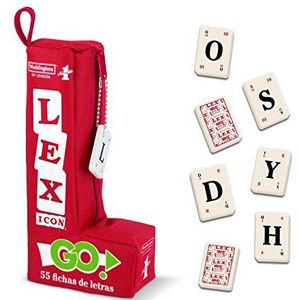 LEX-GO bordspel met letters en woorden, een snel spel voor thuis of op reis