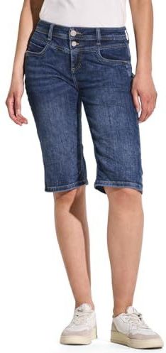Street One Dames Bermuda jeans in Blauw, in size: 24
