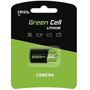 Green Cell Lithium batterijen CR123A (CR17345, 5018LC) 3 volt voor digitale camera's, camcorders, alarminstallaties, veiligheidstechnologie, rookmelders, zaklampen, enz.