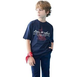 DeFacto Jongens T-shirt, Donkerblauw, 5-6 Jaar