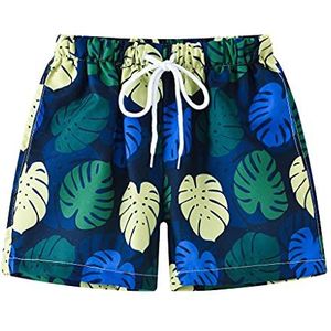 Little Hand Sneldrogende strandshorts voor jongens, Blauw 5, 5-6 Jaren