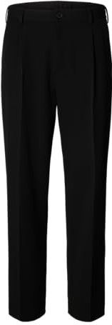 Chino - Zwart - 62% Polyester - Riemlussen en Steekzakken