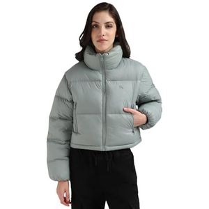 Calvin Klein Jeans Donsjack voor dames, Leisteen Grijs, XL
